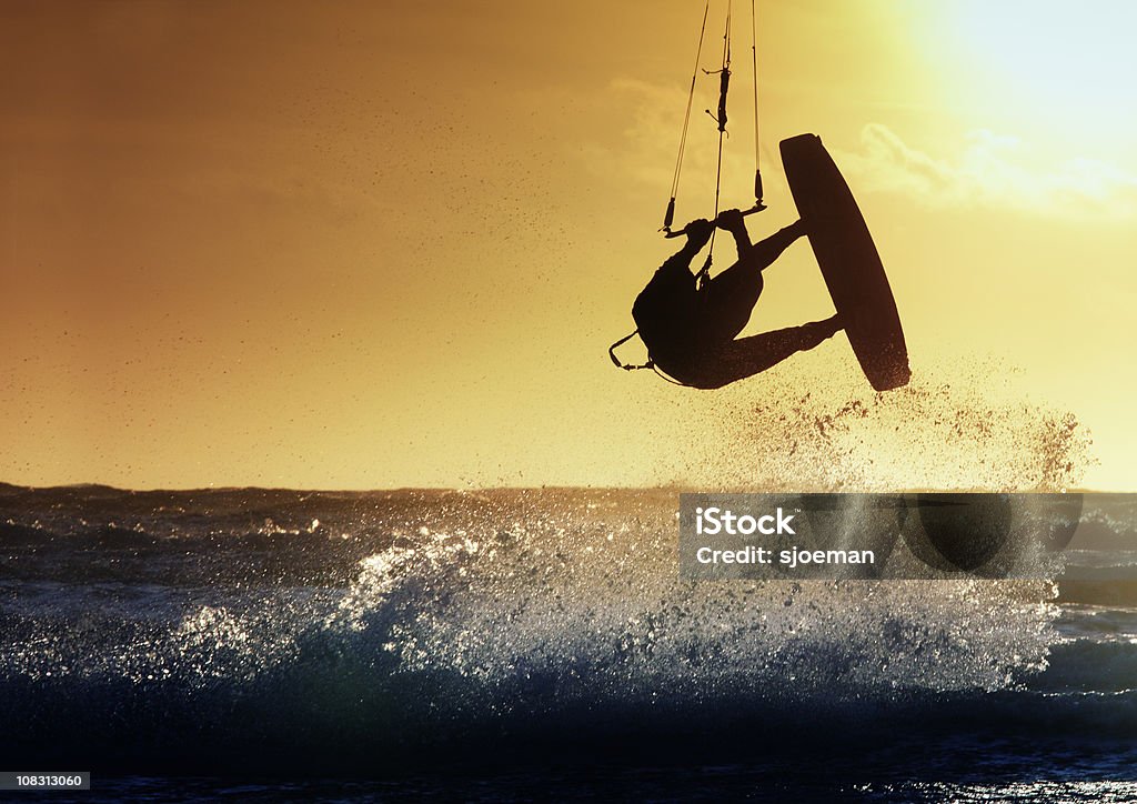 Kite surfer in action  Kiteboarding Stock Photo