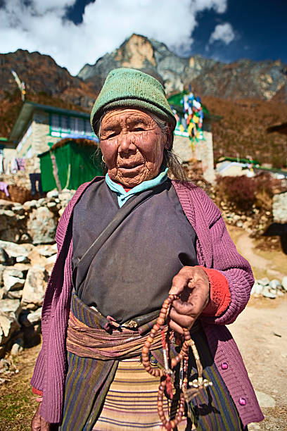 istock Nepali woman with rosary 108313308