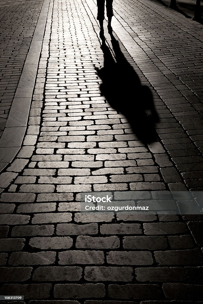silhouette da sera - Foto stock royalty-free di Ombra