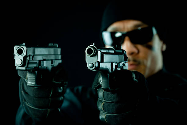 istock SWAT Officer holding two guns 108313766