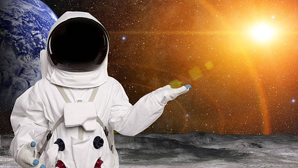 istock Astronaut In Space On The Moon 108313813