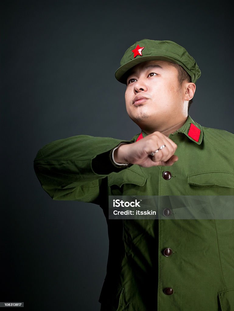Véritable chinois soldat - Photo de Asie libre de droits