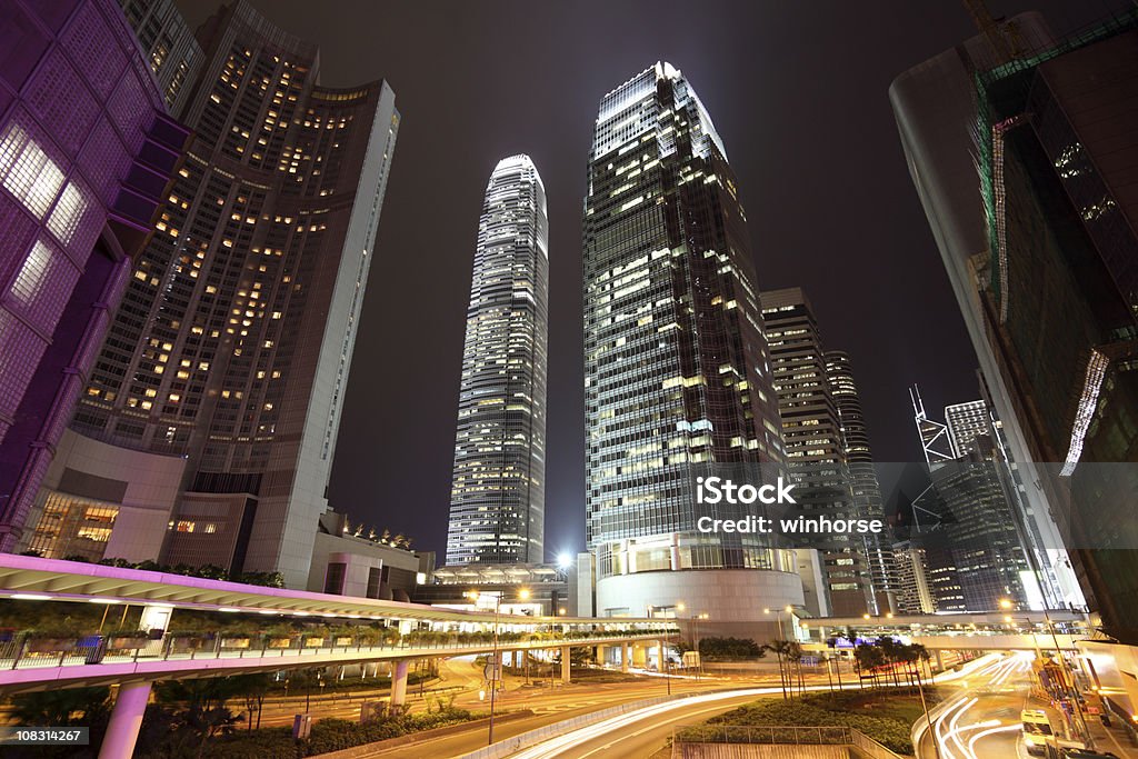 Hong Kong Central - Foto de stock de Centro Financeiro Two International royalty-free