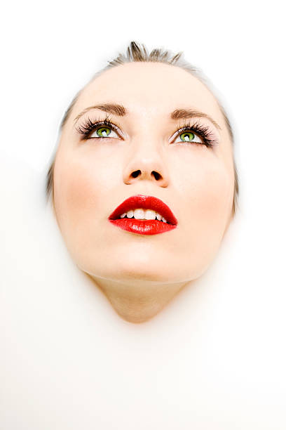 istock Woman Taking Bath in Milk 108314300