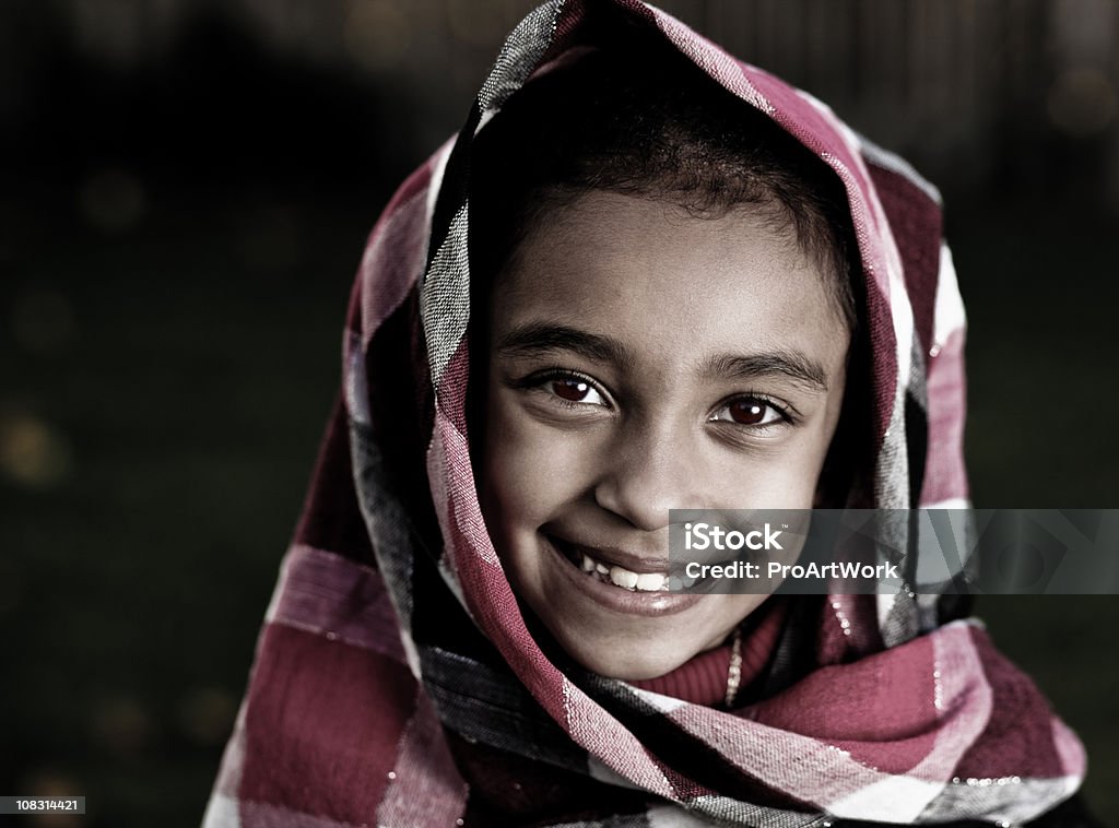 Happy Mixed Race Girl  6-7 Years Stock Photo