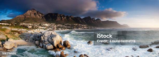 Panorama Shot Of The Twelve Apostles On A Very Cloudy Day Stock Photo - Download Image Now