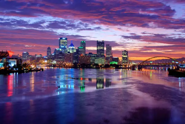 Photo of Pittsburgh Skyline at Night