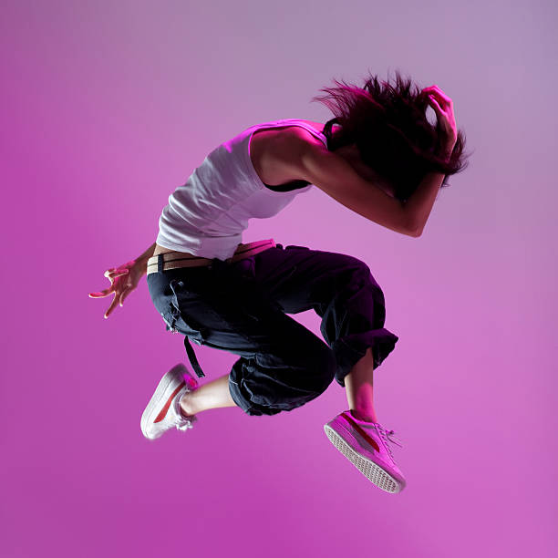 ballerino - dancing dancer hip hop jumping foto e immagini stock