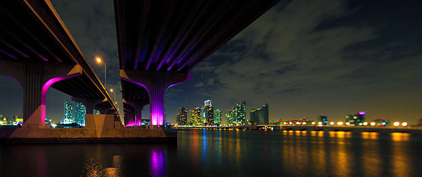 istock Panorama of the MacArthur Causeway in Miami 108314581