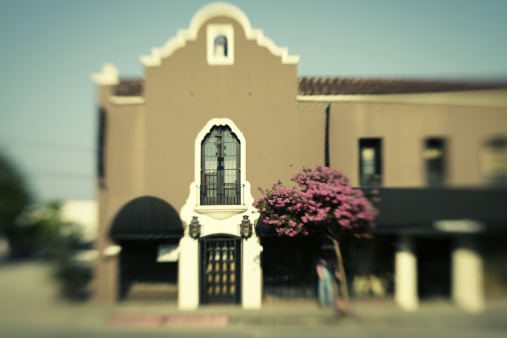 A view of Mission San Luis Rey in Oceanside California.