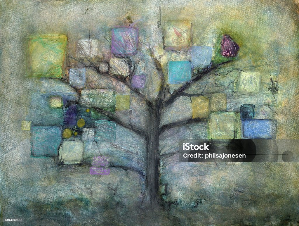 Drzewo Buddy - Zbiór ilustracji royalty-free (Abstrakcja)