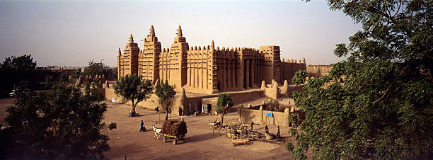 African village panorama  mali stock pictures, royalty-free photos & images