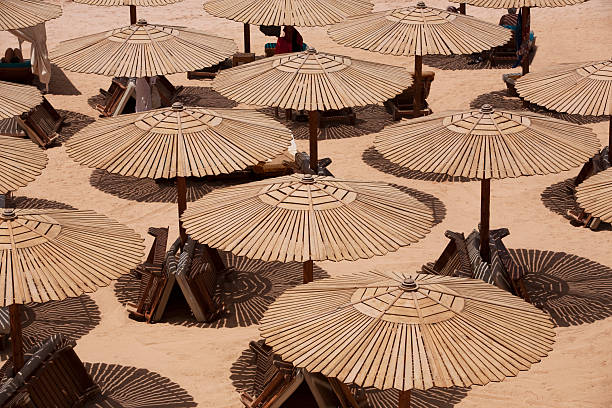Beach Umbrellas stock photo