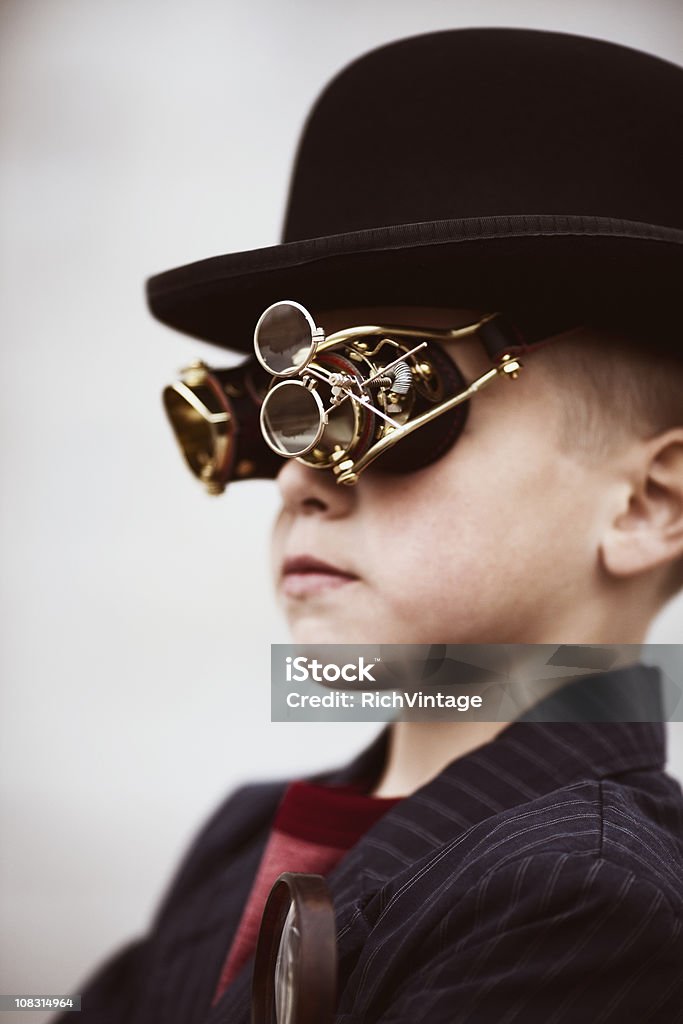 Steampunk-Kid - Lizenzfrei Steampunk Stock-Foto