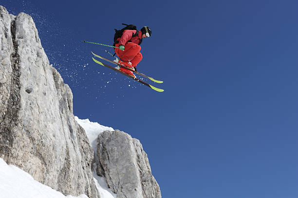 istock Extreme free ride skier in the action 108315023