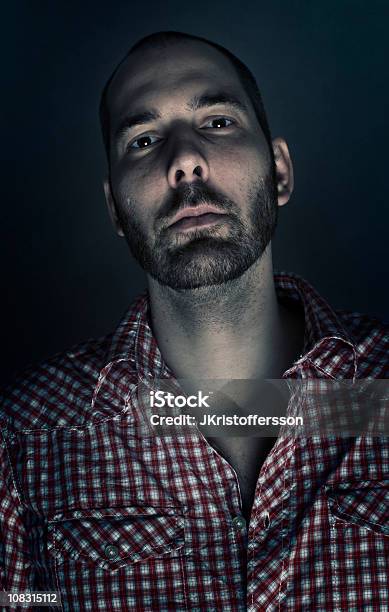 Ominous Looking Bearded Man Stock Photo - Download Image Now - 30-34 Years, Adult, Adults Only