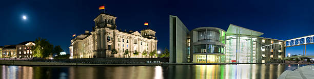 Reichstag and Spree river, Berlin (XXXL) stock photo