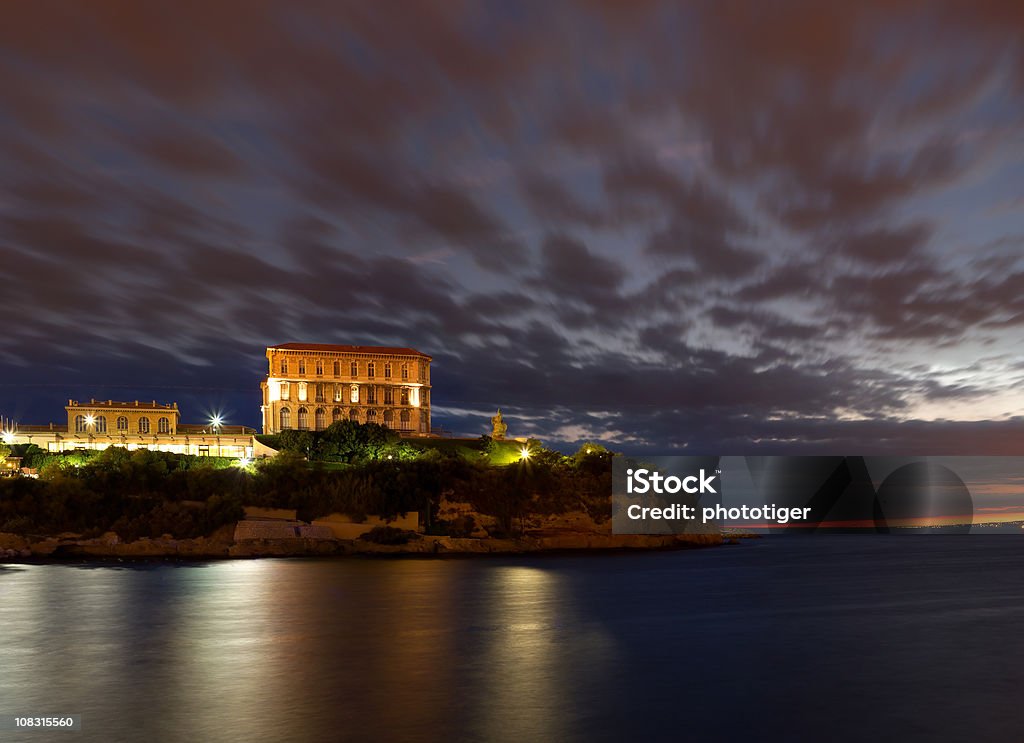 Velho Porto, em Marselha ao pôr-do-sol - Foto de stock de Arquitetura royalty-free