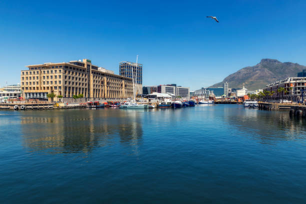 istock Cape Town harbour view with yachts and boats 1083159318