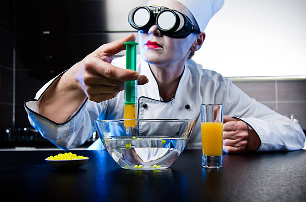Molecular Chef stock photo