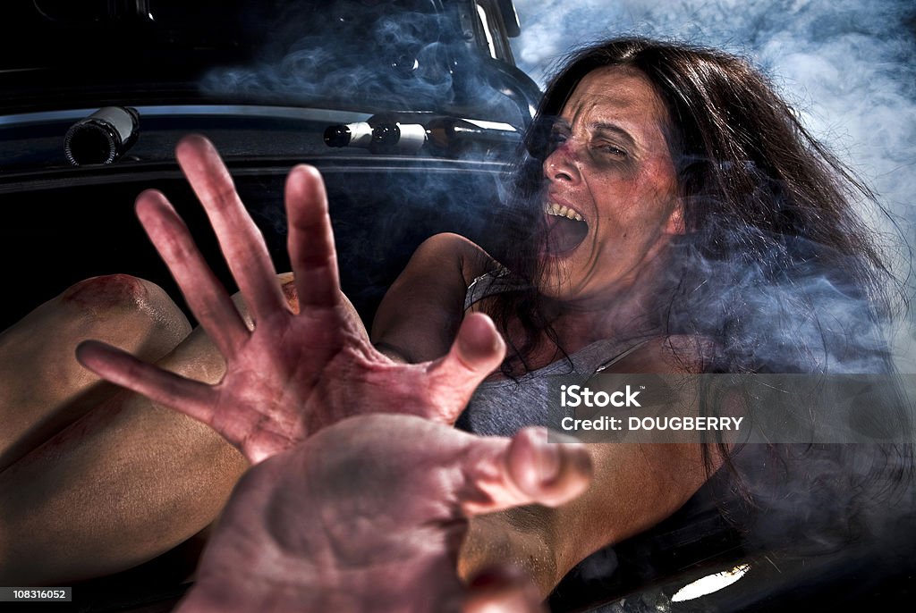 Frau entführt - Lizenzfrei Entführung - Verbrechen Stock-Foto