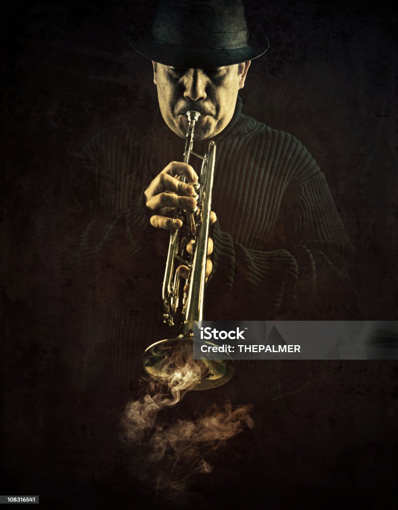 Intensa jazz Homem - Royalty-free Jazz - Estilo Musical Foto de stock