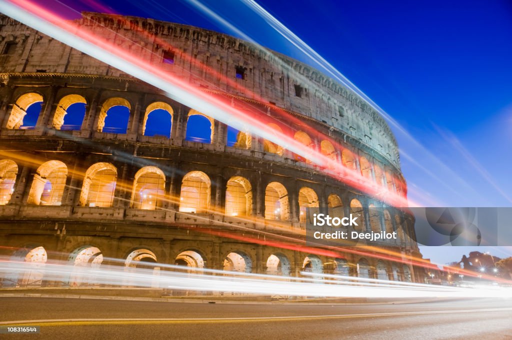 Le Colisée à Rome, en Italie - Photo de Pose longue libre de droits