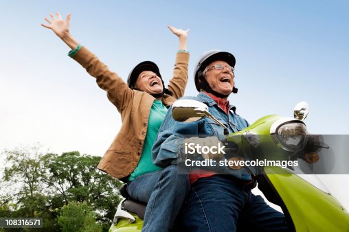 istock Senior Couple on Scooter 108316571