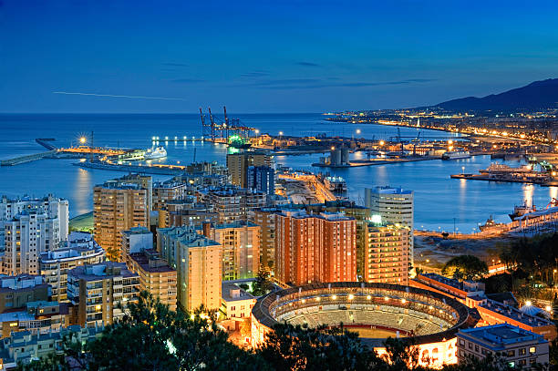 istock View of Malaga at twilight 108316717