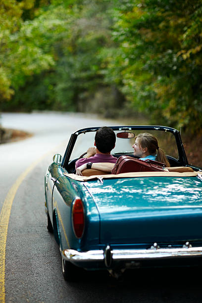istock Vintage Car Couple 108317138