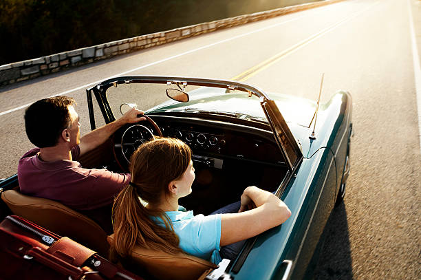 istock Vintage Car Couple 108317140