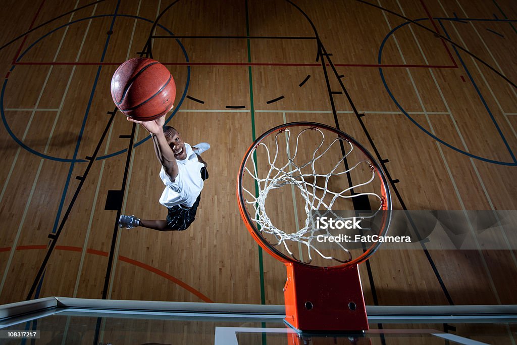Giocatore di basket - Foto stock royalty-free di Slam dunk