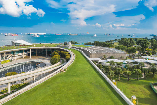Marina Barrage Singapore stock photo