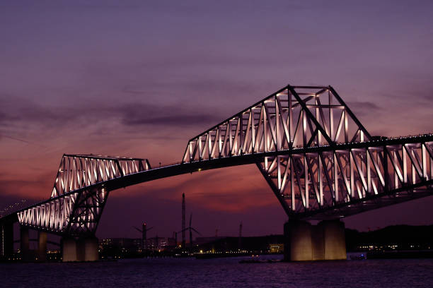 istock Tokyo Gate Bridge in the evening 1083223774