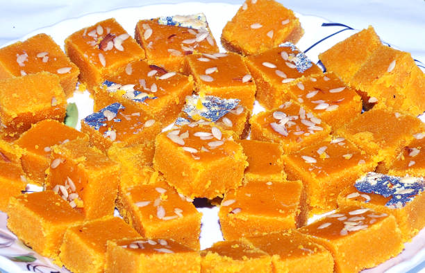 istock Indian Traditional Dessert Besan Chakki 1083237018