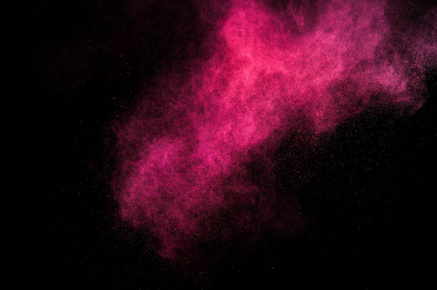 istock Abstract red and pink paint Holi. 1083245122