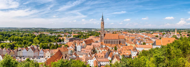 panorama of landshut - in der stadt zdjęcia i obrazy z banku zdjęć