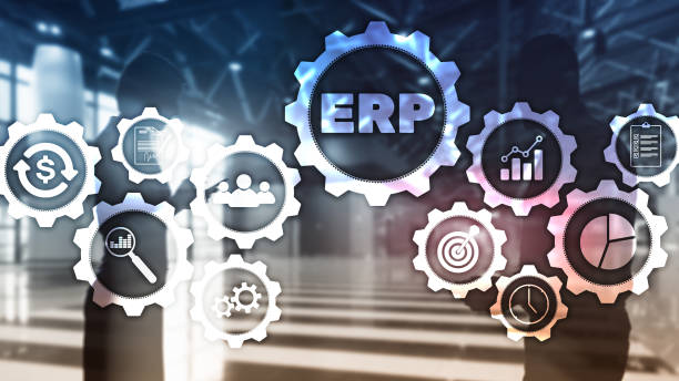 istock ERP system, Enterprise resource planning on blurred background. Business automation and innovation concept. 1083249030