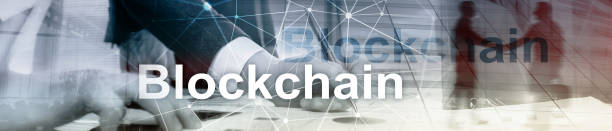 istock Blockchain revolution, innovation technology in modern business. Website header banner. 1083252498
