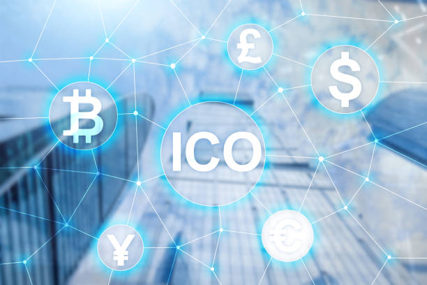 istock ICO - Initial coin offering, Blockchain and cryptocurrency concept on blurred business building background. 1083252612