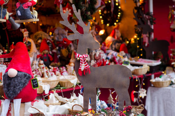 istock Christmas toys at the fair. 1083253412