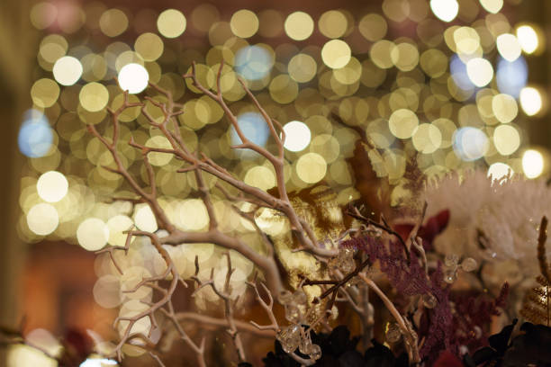 Decorations for holidays are very colorful, bright and shiny