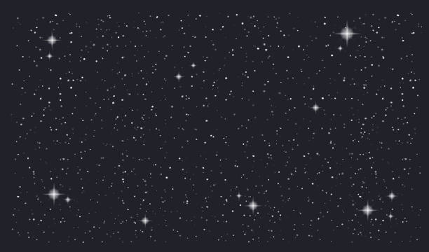 illustrations, cliparts, dessins animés et icônes de fond de stary nuit ciel vecteur horizontal - clear sky flash