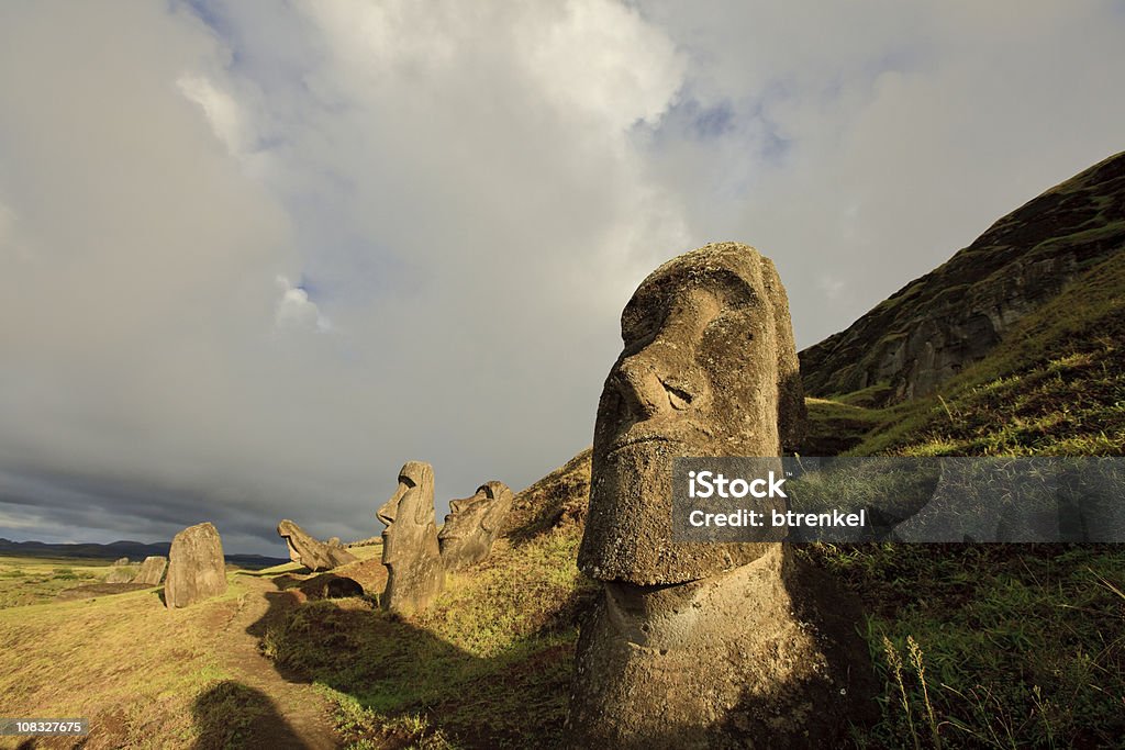 Easter Island  Ancient Civilization Stock Photo