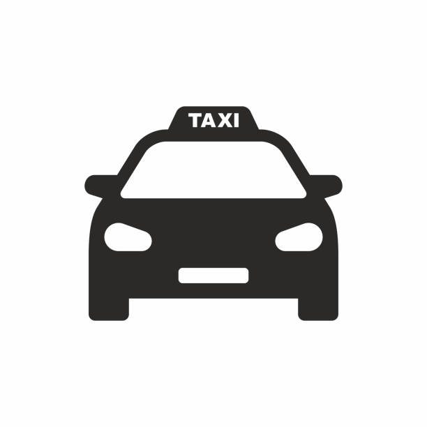 ilustraciones, imágenes clip art, dibujos animados e iconos de stock de icono de taxi - taxi