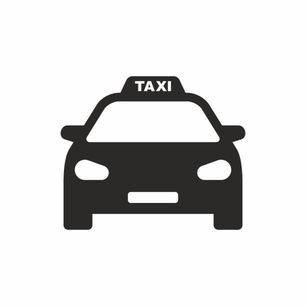 ilustrações de stock, clip art, desenhos animados e ícones de taxi icon - taxi