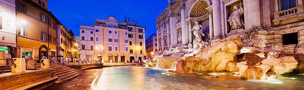 The Famous Trevi Fountain In Rome, Italy