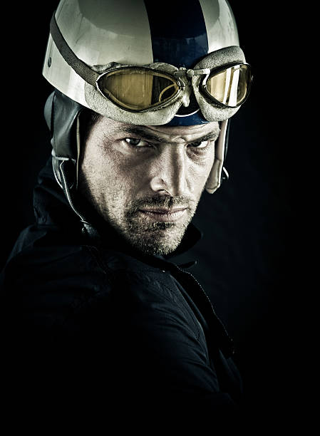 istock young motorcyclist with vintage helmet 108328437