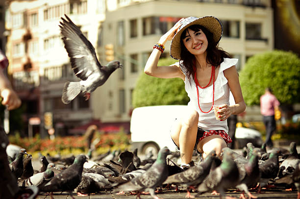 istock woman with pingueon 108328440