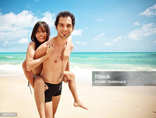 Couple On A Beach Stock Photo - Download Image Now - Adult, Asia, Beach